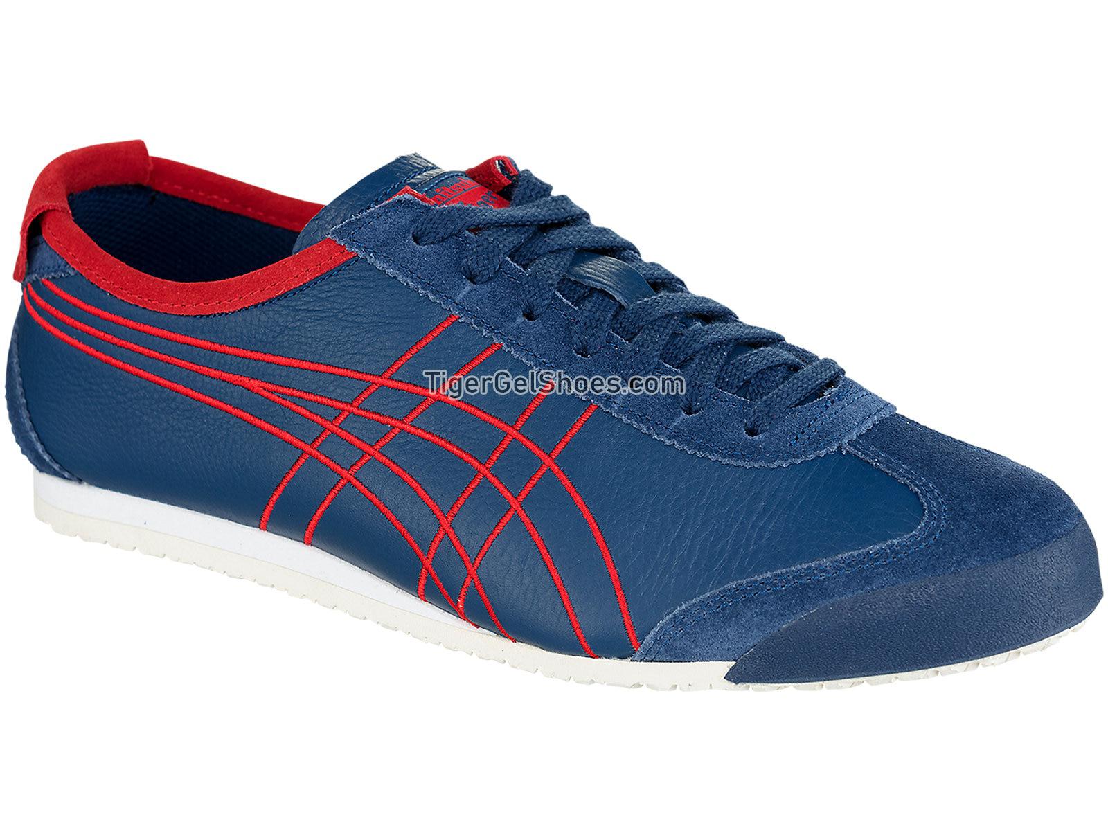 Onitsuka Tiger MEXICO 66 Midnight Blue/Classic Red 1183A349-400 Mens Womens Shoes