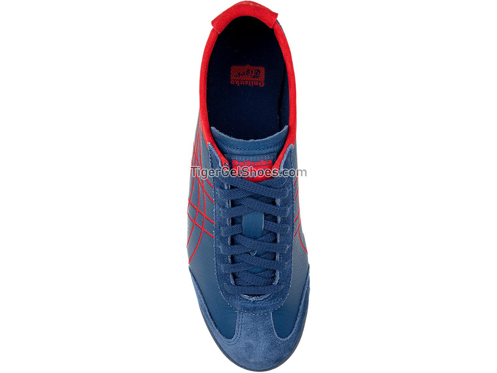 Onitsuka Tiger MEXICO 66 Midnight Blue/Classic Red 1183A349-400 Mens Womens Shoes