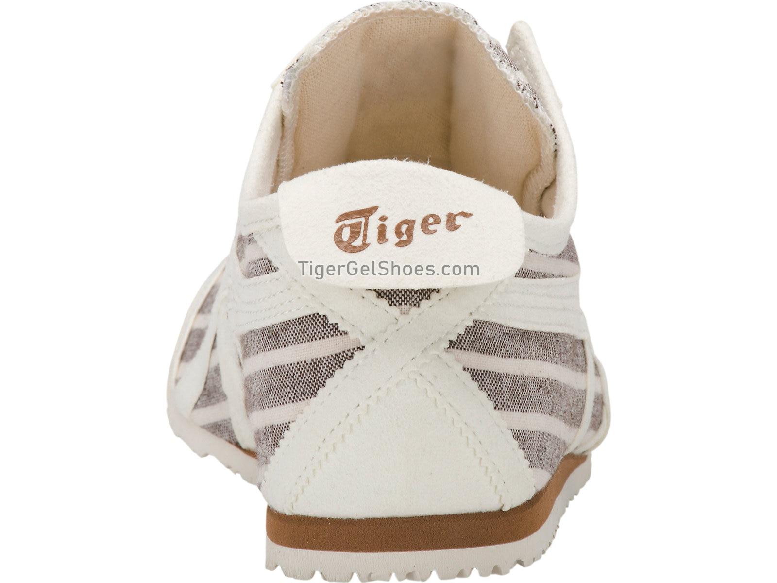 Onitsuka Tiger MEXICO 66 SLIP-ON Brown Stripes/White 1183A239-201 Mens Womens Shoes