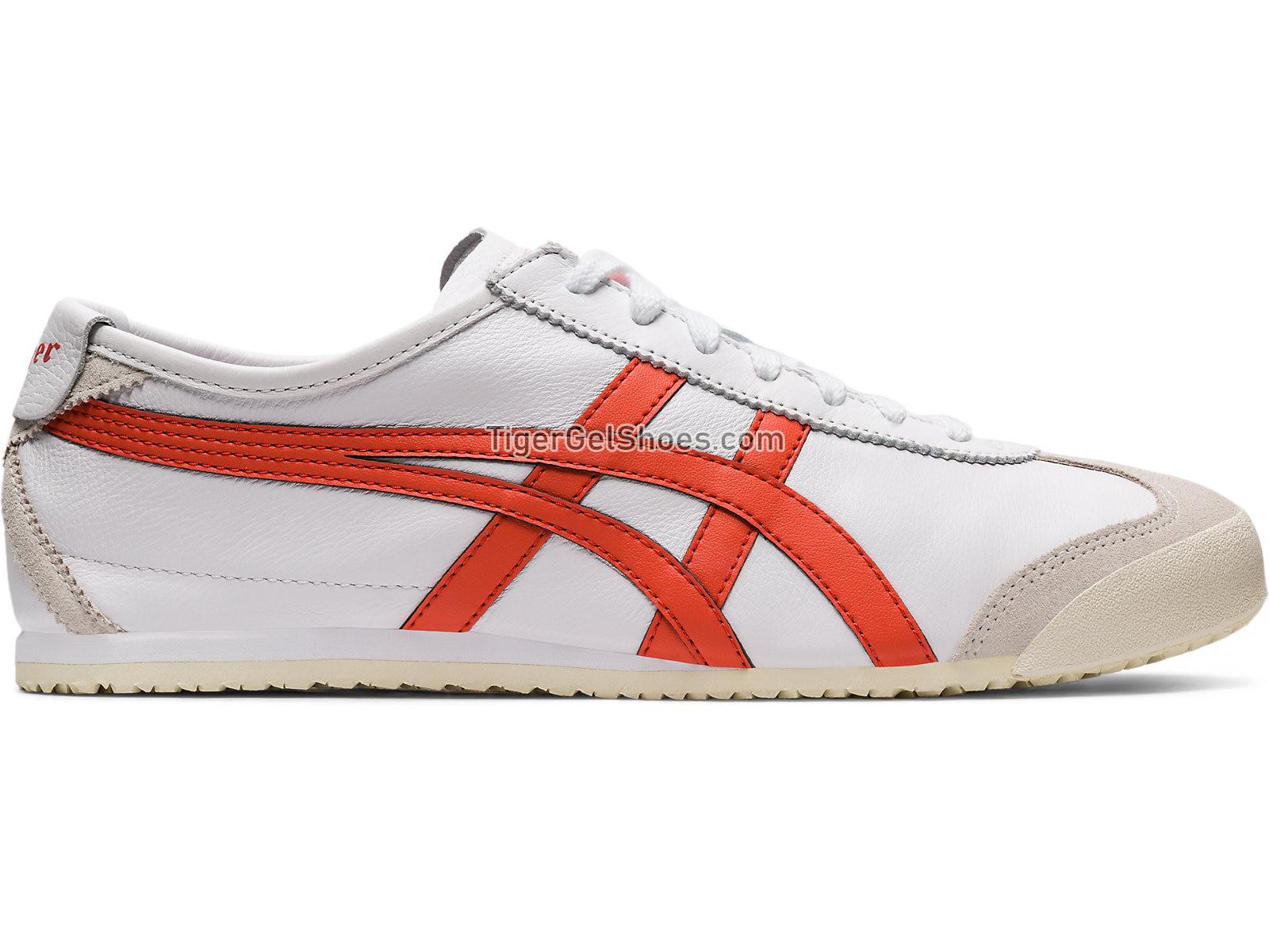 Onitsuka Tiger MEXICO 66 White/Red Snpper 1183A201-106 Mens Womens Shoes