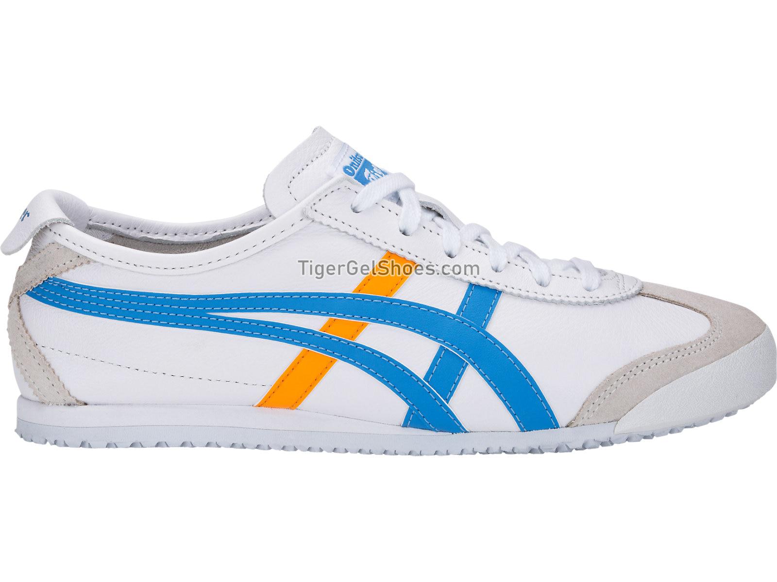 Onitsuka Tiger MEXICO 66 White/Azul Blue 1182A078-102 Womens Shoes