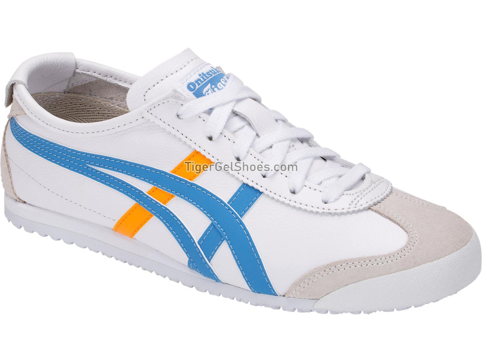 Onitsuka Tiger MEXICO 66 White/Azul Blue 1182A078-102 Womens Shoes