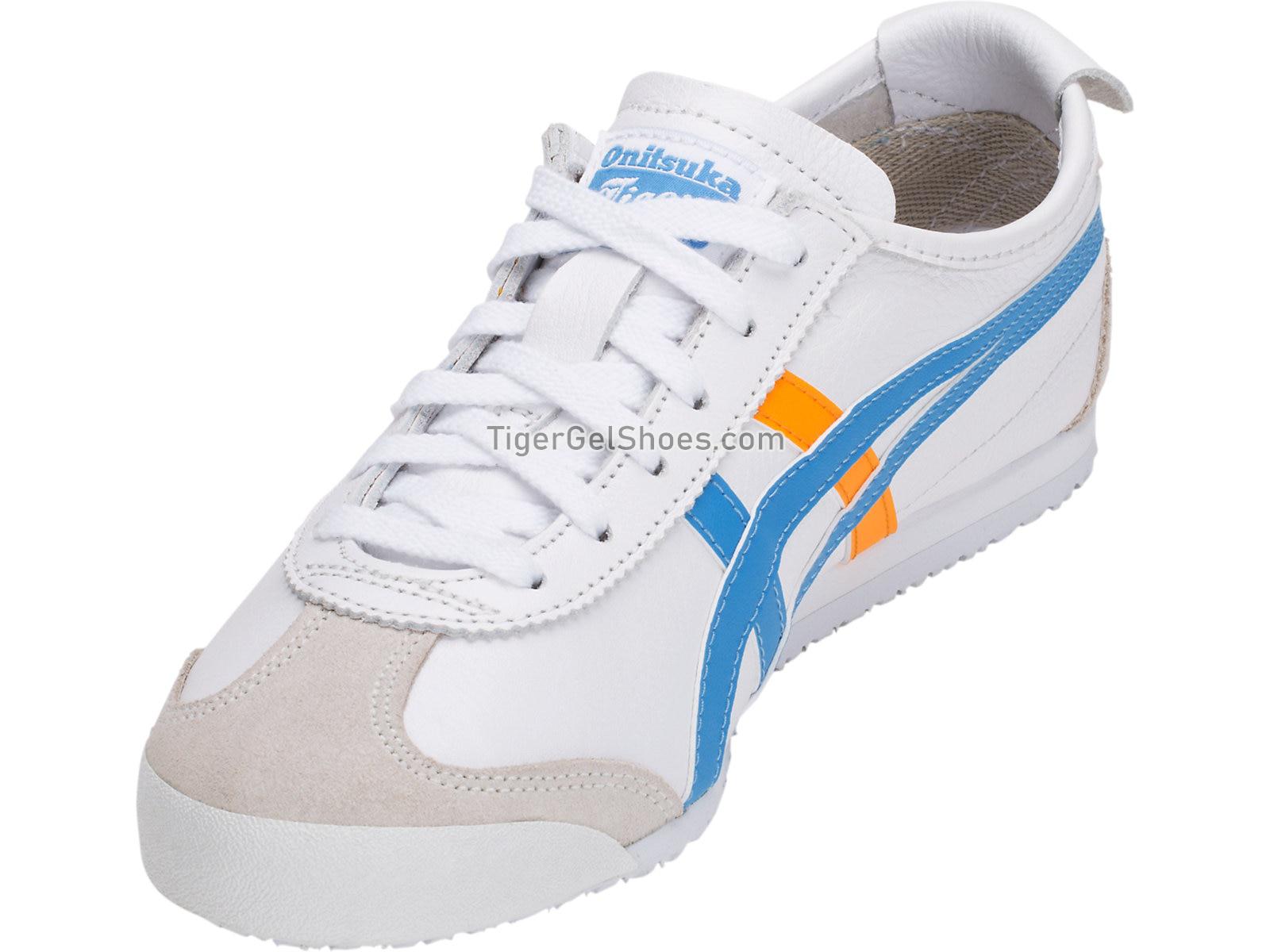 Onitsuka Tiger MEXICO 66 White/Azul Blue 1182A078-102 Womens Shoes