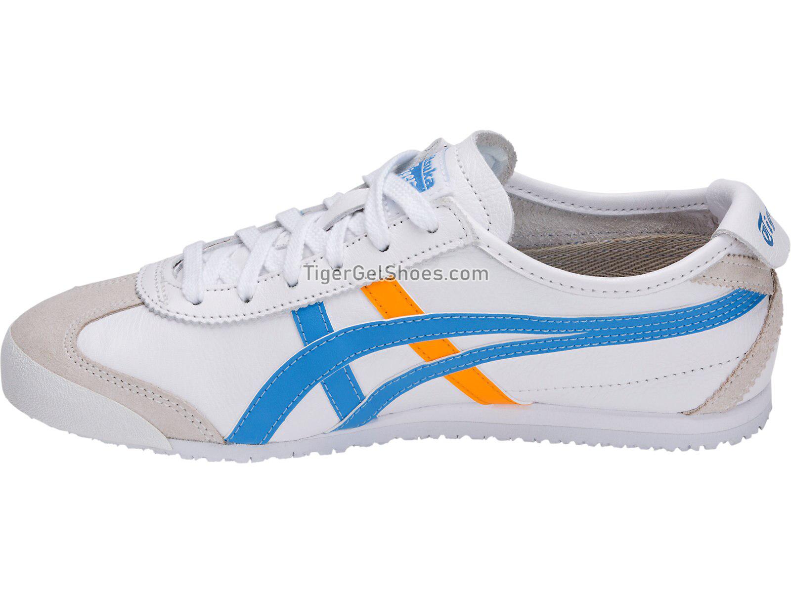 Onitsuka Tiger MEXICO 66 White/Azul Blue 1182A078-102 Womens Shoes