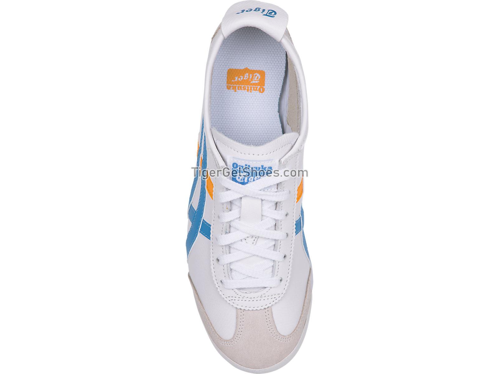 Onitsuka Tiger MEXICO 66 White/Azul Blue 1182A078-102 Womens Shoes
