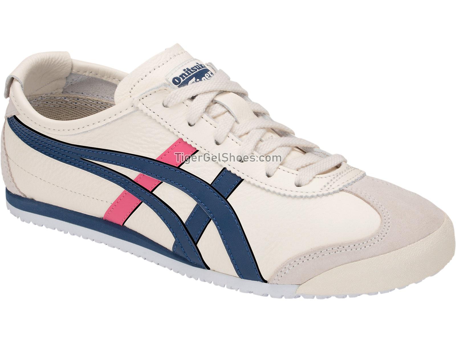 Onitsuka Tiger MEXICO 66 Cream/Midnight Blue 1182A078-103 Womens Shoes