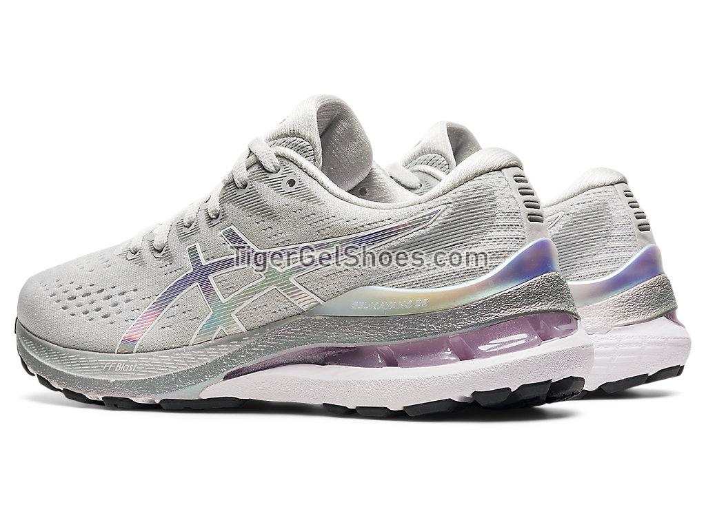 Asics GEL-KAYANO 28 PLATINUM Glacier Grey/White 1012B133-020 Womens Running Shoes