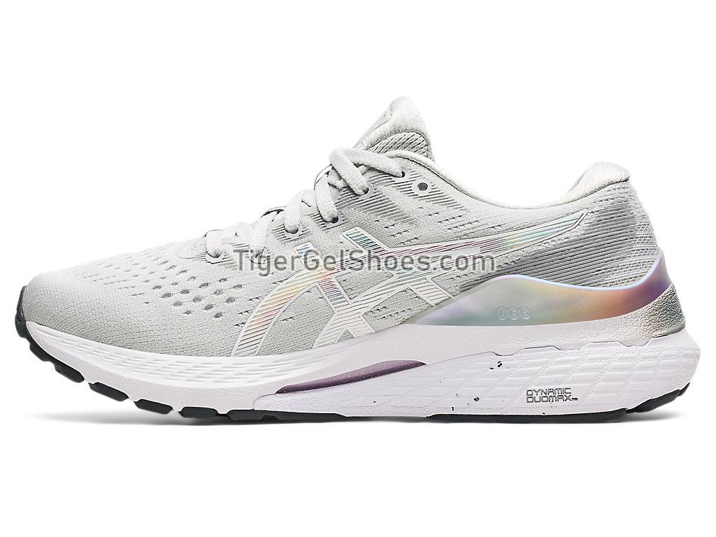 Asics GEL-KAYANO 28 PLATINUM Glacier Grey/White 1012B133-020 Womens Running Shoes