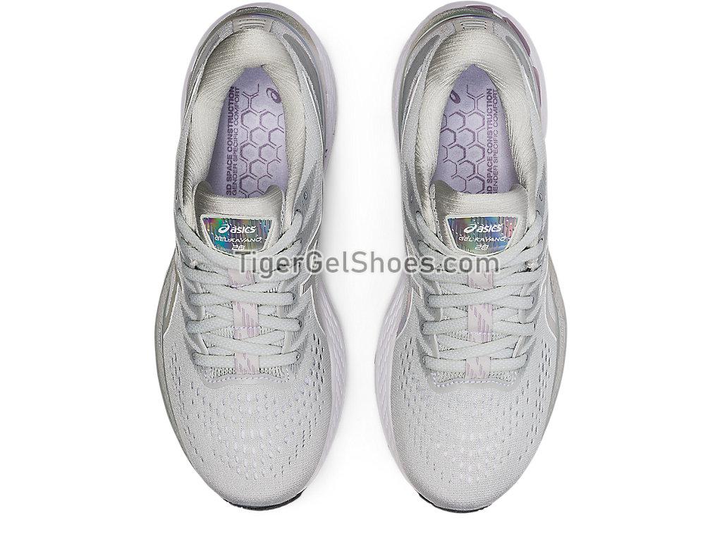 Asics GEL-KAYANO 28 PLATINUM Glacier Grey/White 1012B133-020 Womens Running Shoes
