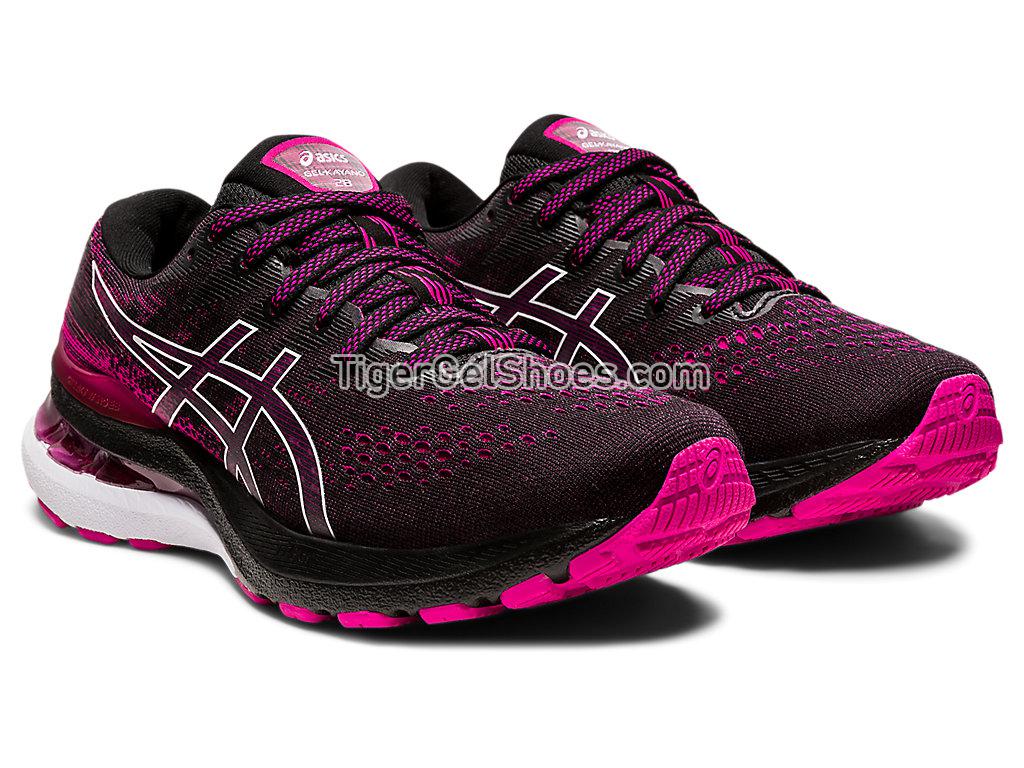 Asics GEL-KAYANO 28 Black/Pink Rave 1012B047-002 Womens Running Shoes