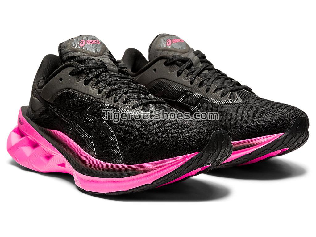 Asics NOVABLAST Black/Pink Glo 1012A584-003 Womens Running Shoes
