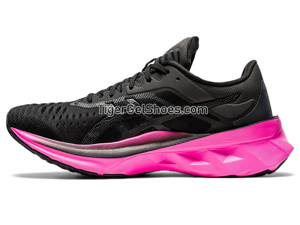 Asics NOVABLAST Black/Pink Glo 1012A584-003 Womens Running Shoes