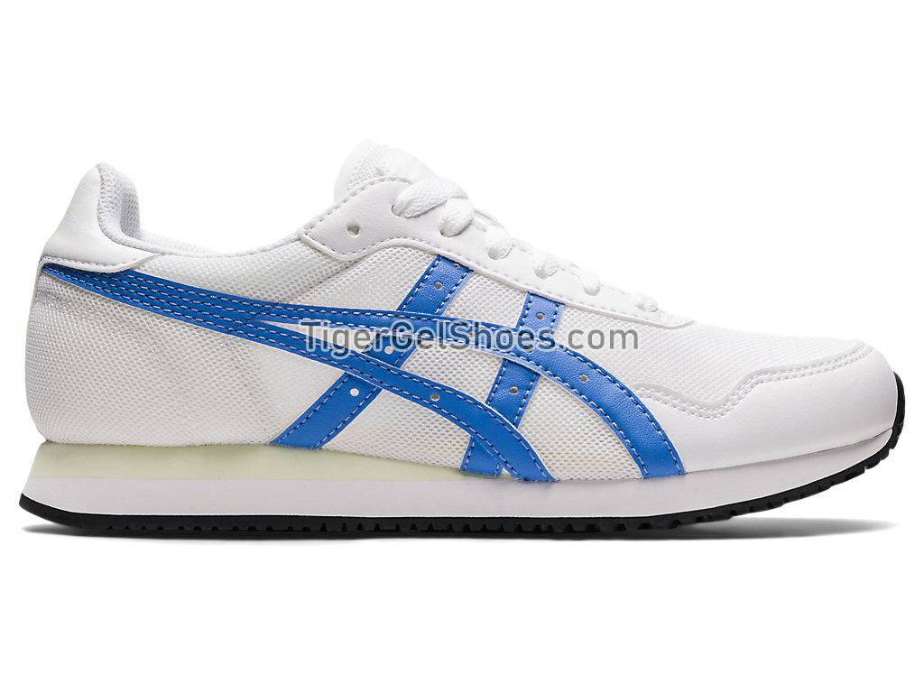 Asics TIGER RUNNER White/Periwinkle Blue 1202A174-100 GEL Womens Shoes