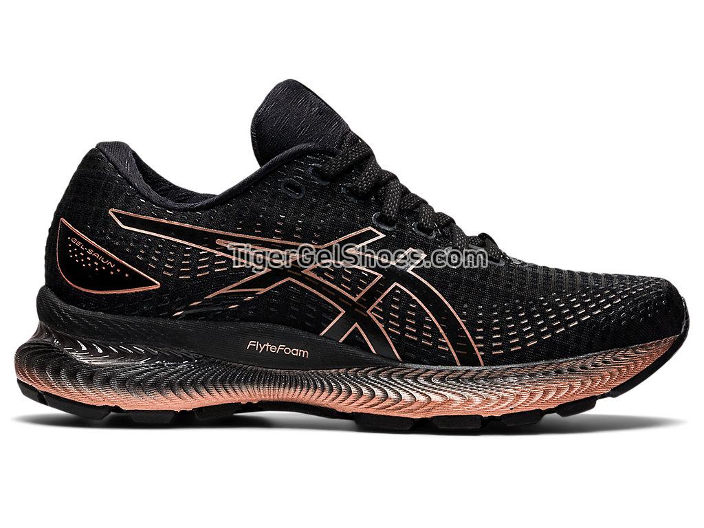 Asics GEL-SAIUN Black/Rose Gold/Carrier Grey 1012B232-001 Womens Running Shoes