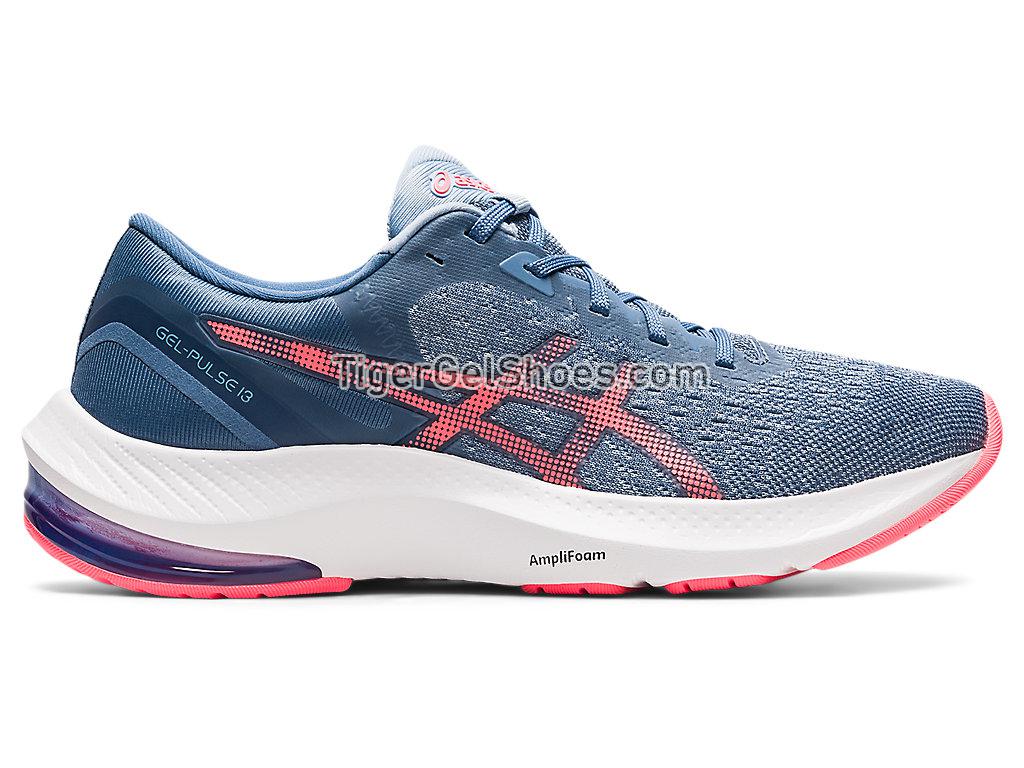 Asics GEL-PULSE 13 Storm Blue/Blazing Coral 1012B035-401 Womens Running Shoes