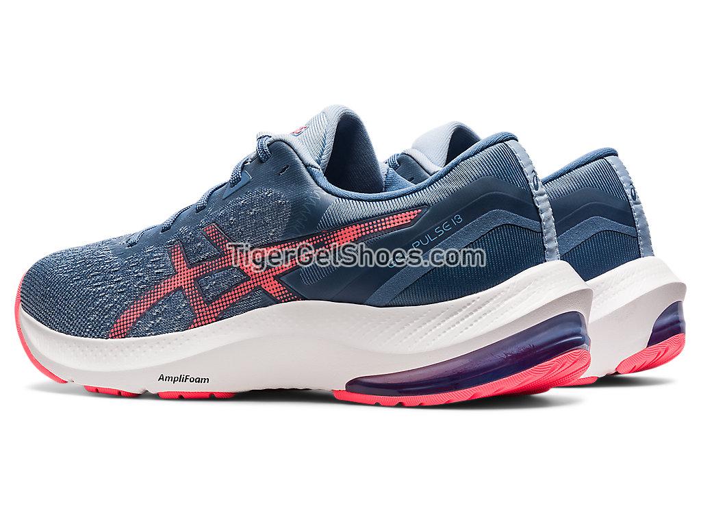 Asics GEL-PULSE 13 Storm Blue/Blazing Coral 1012B035-401 Womens Running Shoes