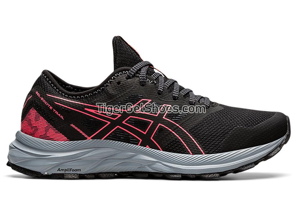 Asics GEL-EXCITE TRAIL Black/Blazing Coral 1012B051-001 Womens Running Shoes Asics GEL-EXCITE TRAIL Black/Blazing Coral 1012B051-001 Womens Running Shoes
