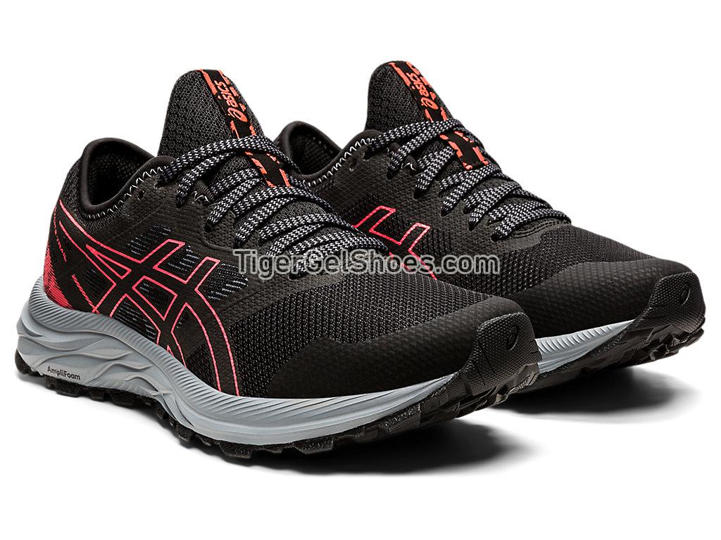 Asics GEL-EXCITE TRAIL Black/Blazing Coral 1012B051-001 Womens Running Shoes
