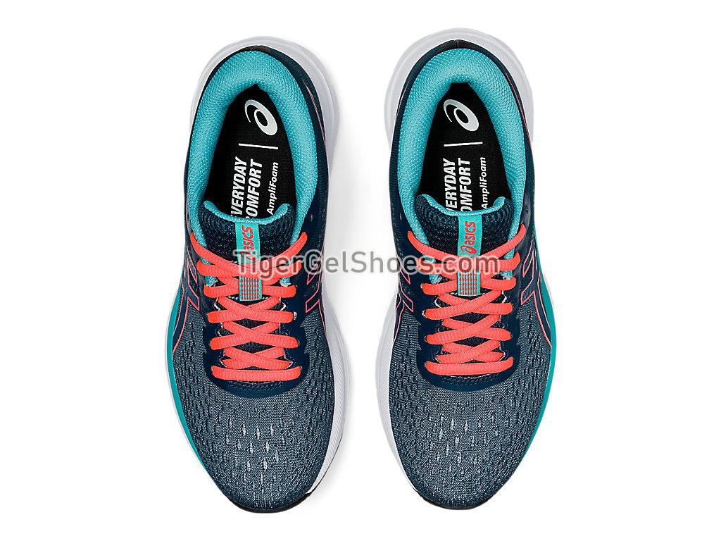 Asics GEL-Excite 7 Magnetic Blue/Sunrise Red 1012A562-404 Womens Running Shoes