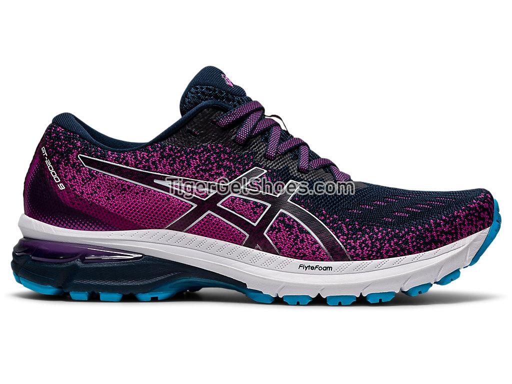 Asics GT-2000 9 KNIT French Blue/White 1012A867-400 Womens Running Shoes