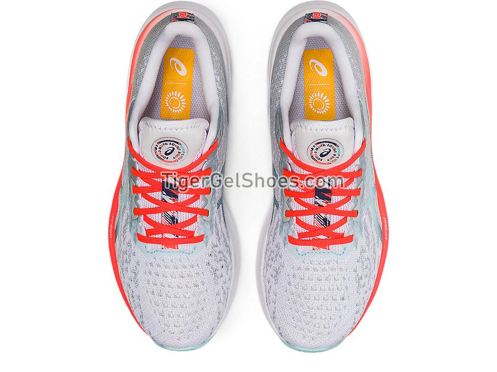 Asics DYNABLAST 2 White/Thunder Blue 1012B150-960 Womens Running Shoes