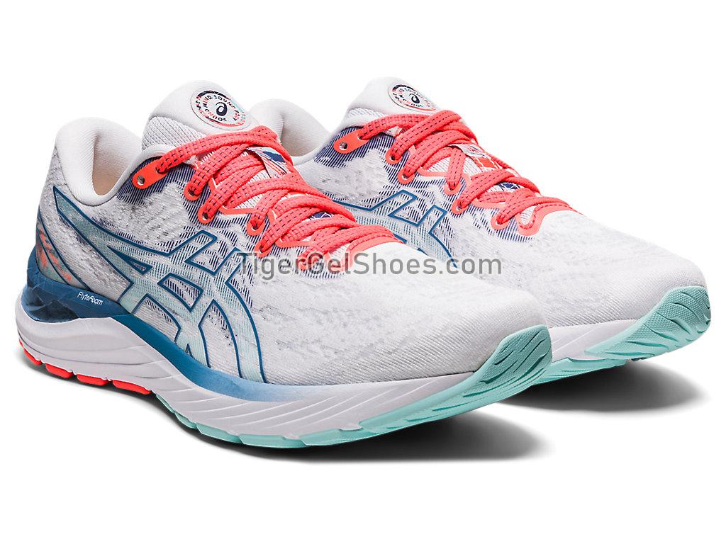 Asics GEL-CUMULUS 23 White/Grey Floss 1012B159-960 Womens Running Shoes