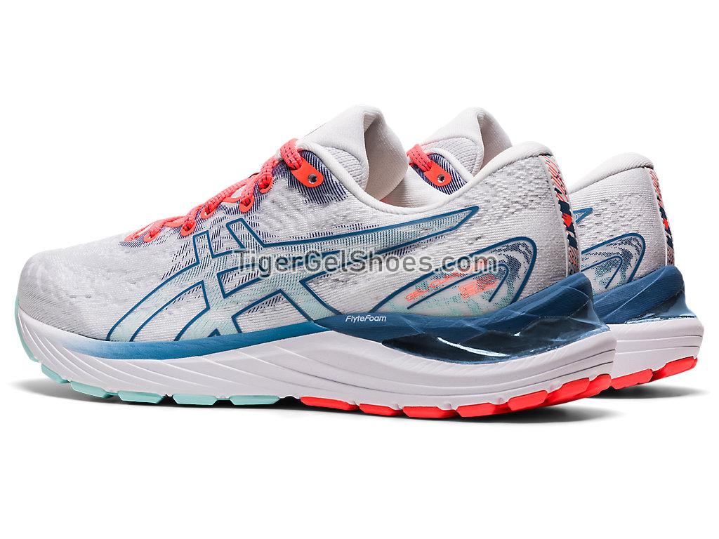 Asics GEL-CUMULUS 23 White/Grey Floss 1012B159-960 Womens Running Shoes