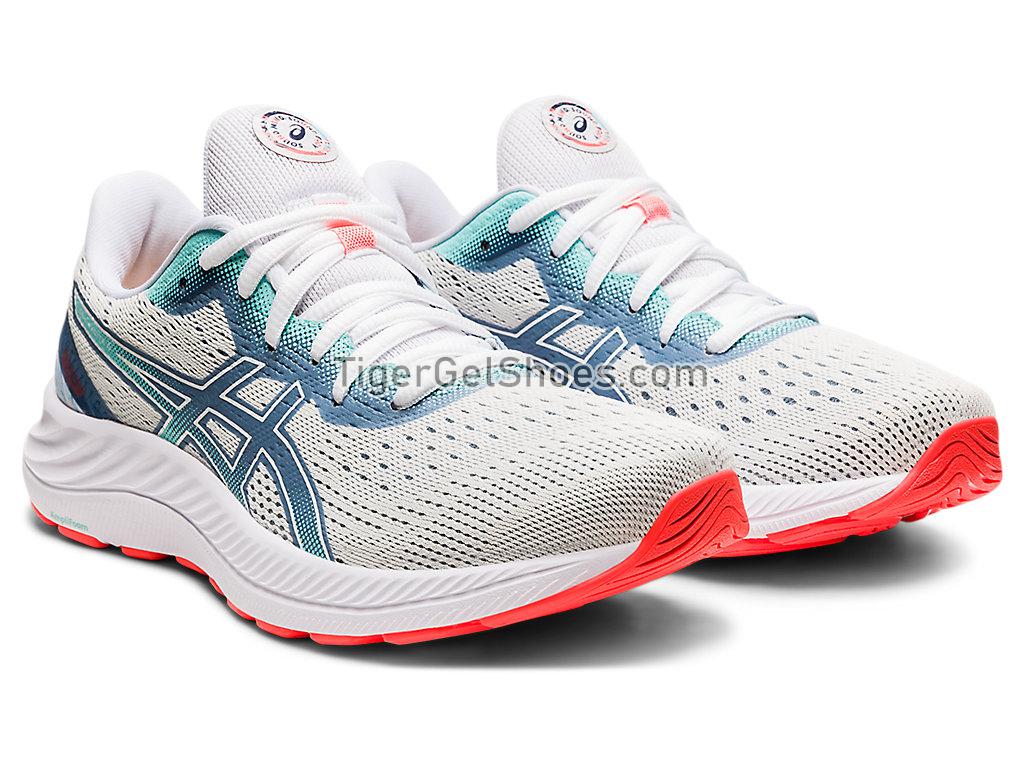 Asics GEL-EXCITE 8 White/White 1012B157-960 Womens Running Shoes