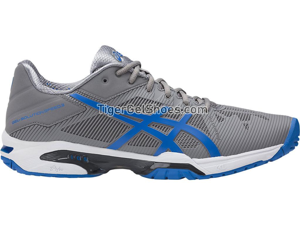 Asics GEL-Solution Speed 3 Aluminum/Electric Blue/White E600N-9642 Mens Tennis Shoes