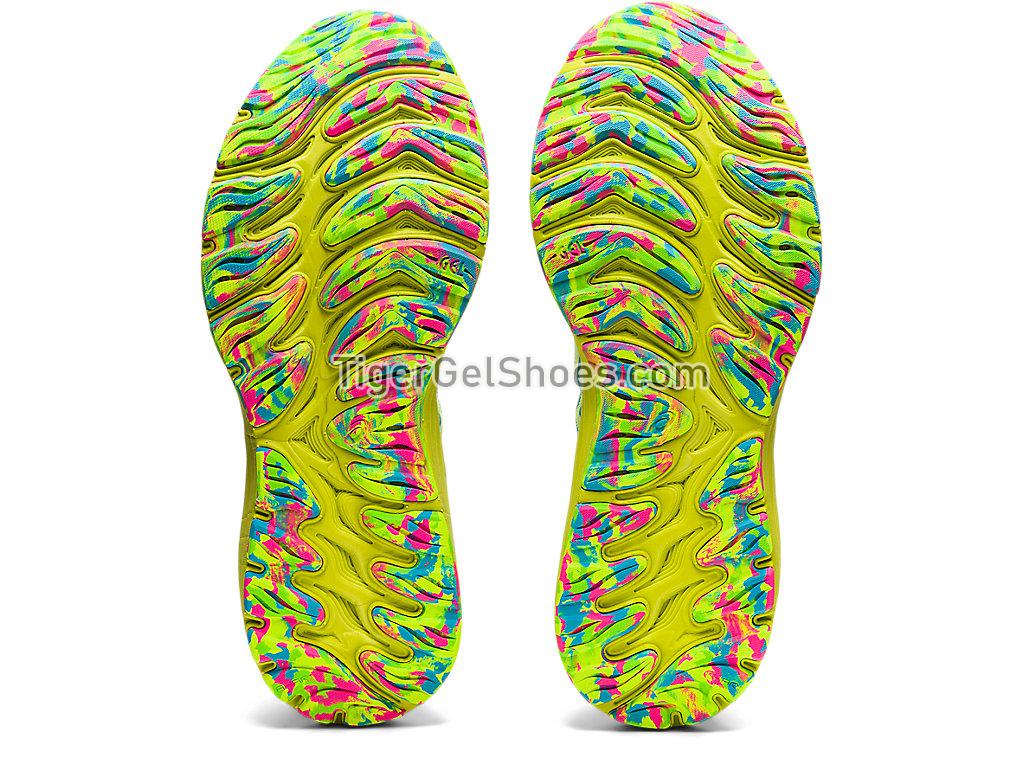Asics GEL-CUMULUS 23 White/Safety Yellow 1012B245-100 Womens Running Shoes
