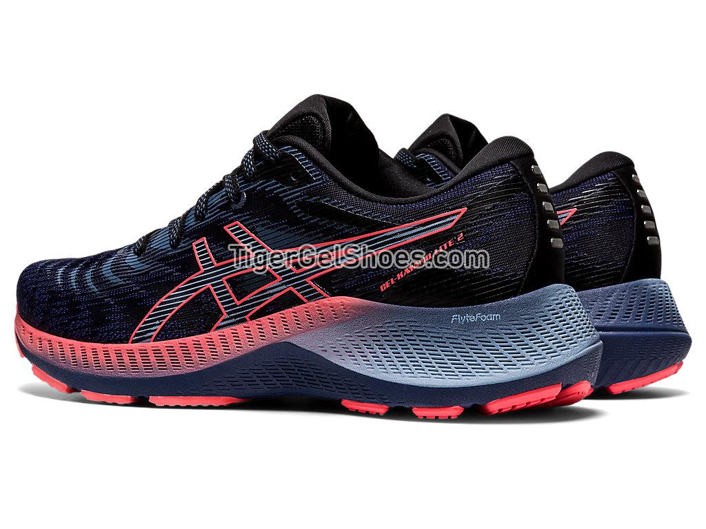 Asics GEL-KAYANO LITE 2 Thunder Blue/Blazing Coral 1012B071-400 Womens Running Shoes