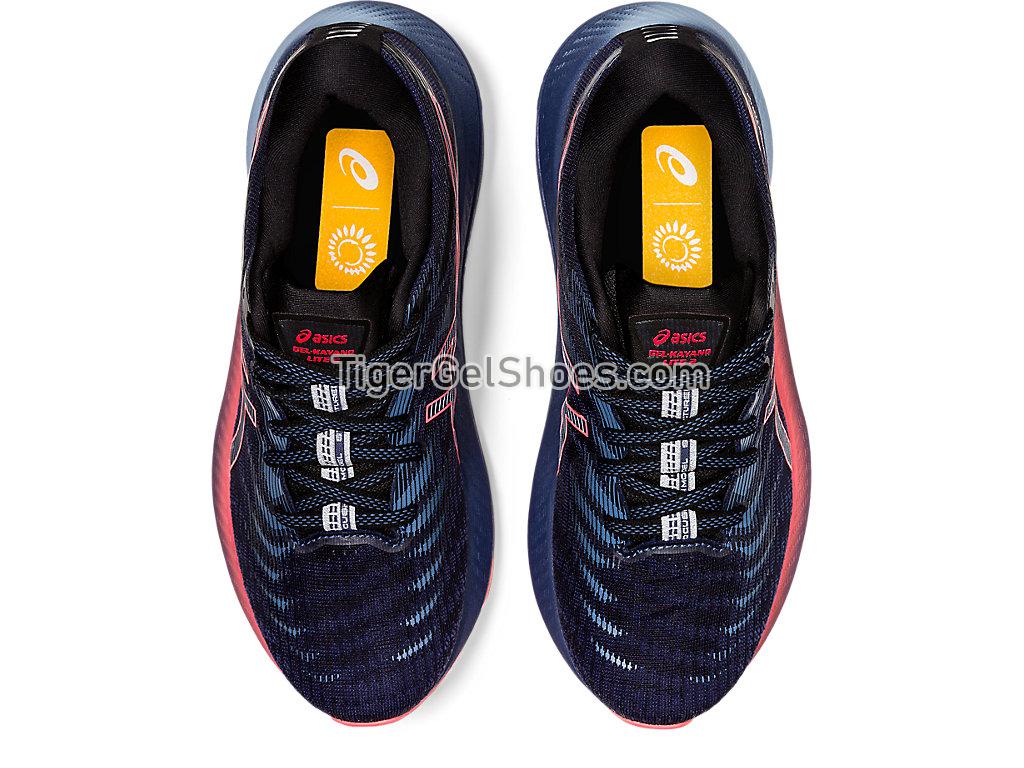 Asics GEL-KAYANO LITE 2 Thunder Blue/Blazing Coral 1012B071-400 Womens Running Shoes