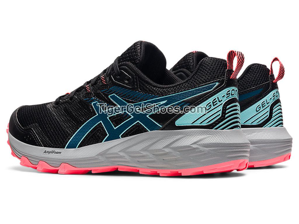 Asics GEL-SONOMA 6 Black/Deep Sea Teal 1012A922-011 Womens Trail Running Shoes