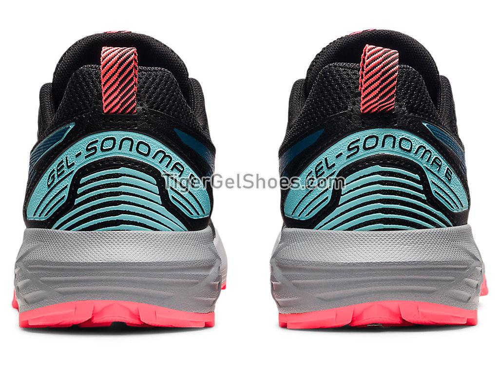 Asics GEL-SONOMA 6 Black/Deep Sea Teal 1012A922-011 Womens Trail Running Shoes