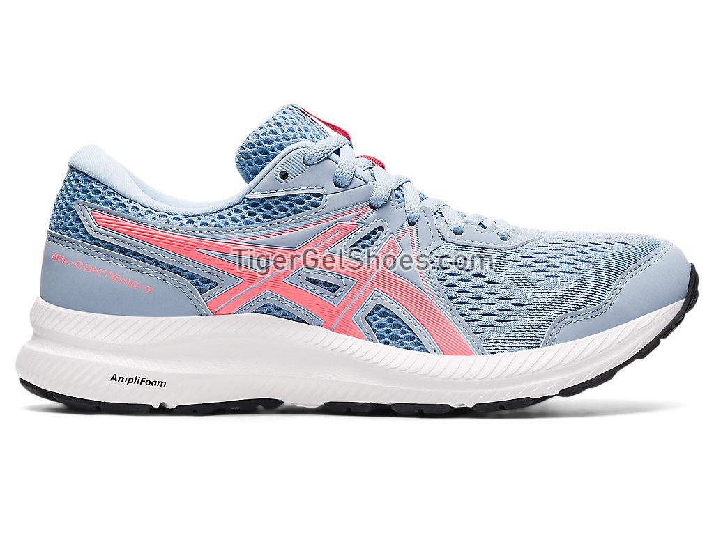 Asics GEL-CONTEND 7 (D) Mist/Blazing Coral 1012A910-406 Womens Running Shoes