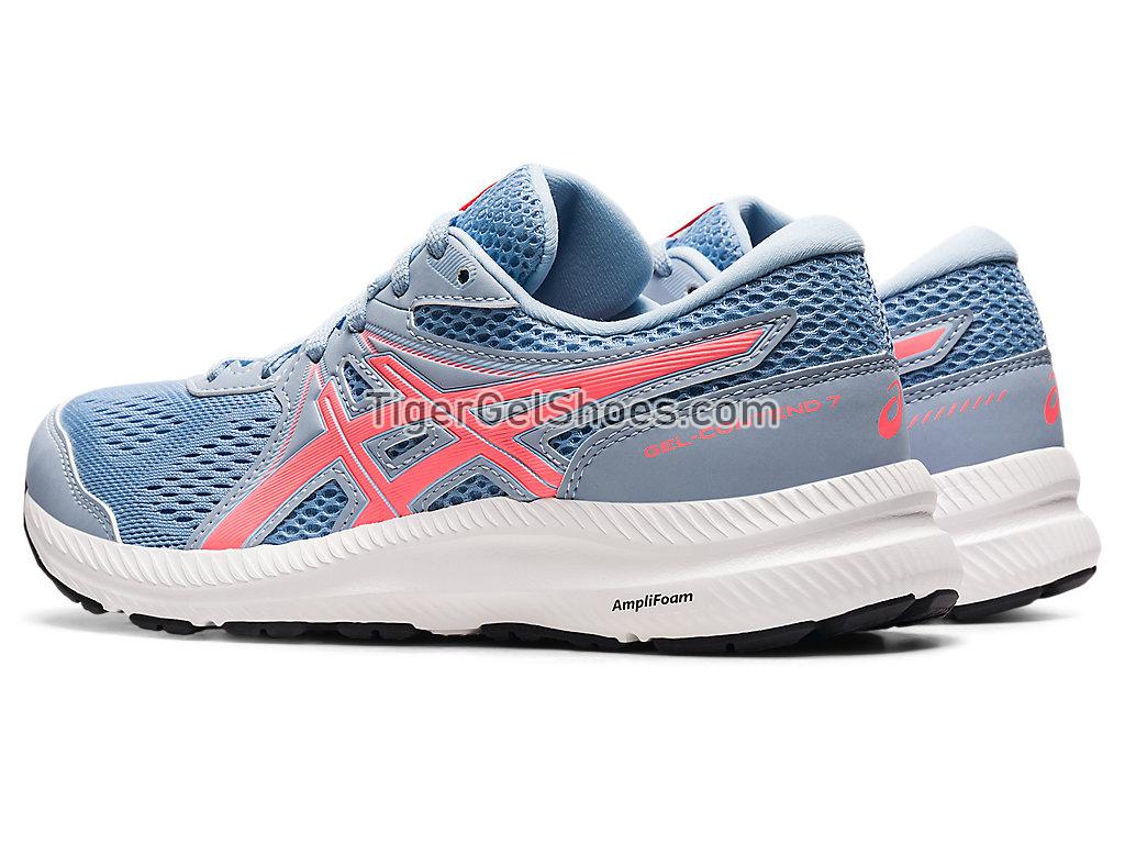 Asics GEL-CONTEND 7 (D) Mist/Blazing Coral 1012A910-406 Womens Running Shoes