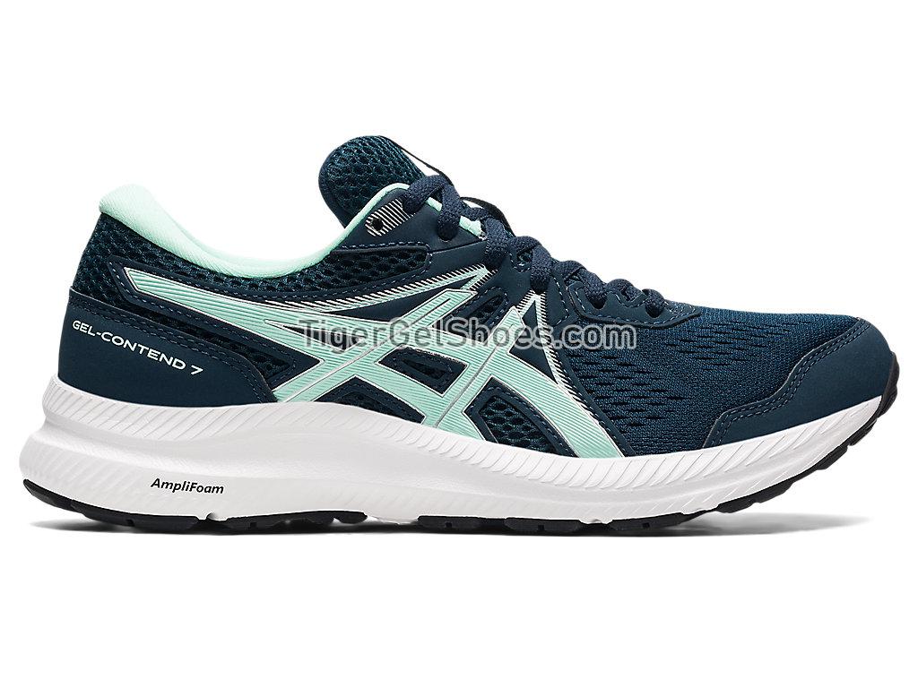 Asics GEL-CONTEND 7 French Blue/Fresh Ice 1012A911-407 Womens Running Shoes
