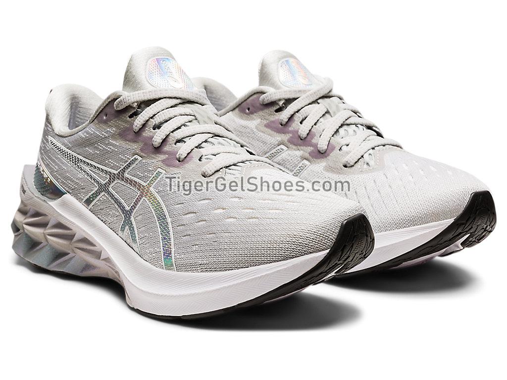 Asics NOVABLAST 2 PLATINUM Glacier Grey/White 1012B131-020 Womens Running Shoes