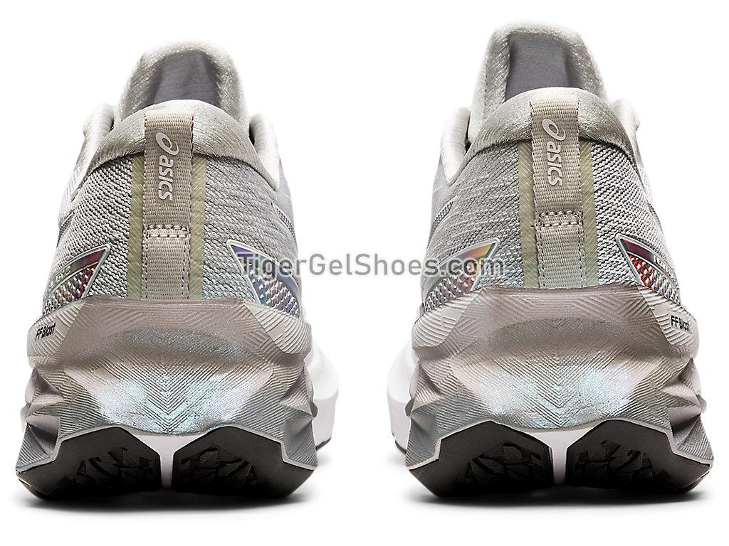 Asics NOVABLAST 2 PLATINUM Glacier Grey/White 1012B131-020 Womens Running Shoes