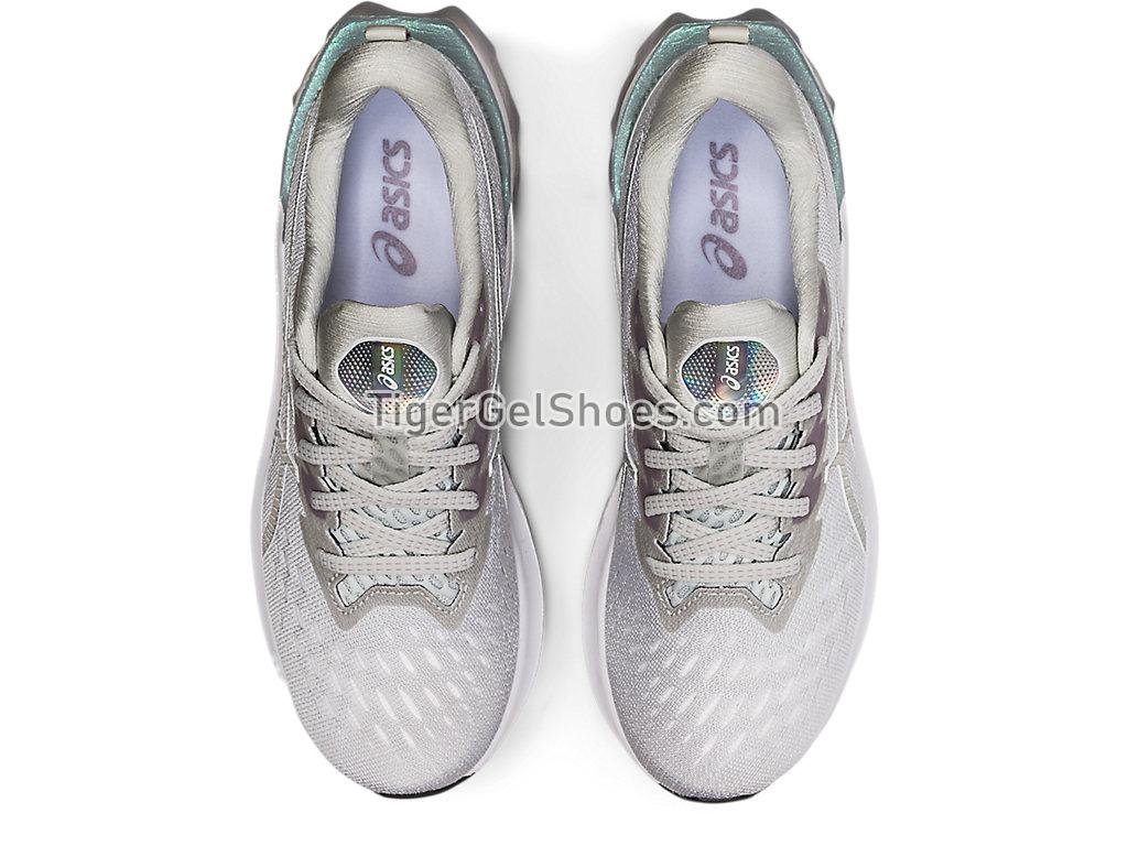 Asics NOVABLAST 2 PLATINUM Glacier Grey/White 1012B131-020 Womens Running Shoes