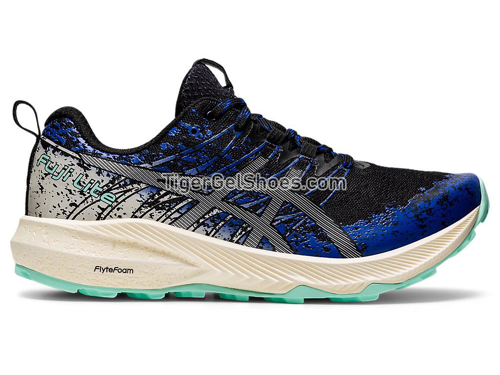 Asics FUJI LITE 2 Black/Pure Silver 1012B066-001 Womens Trail Running Shoes