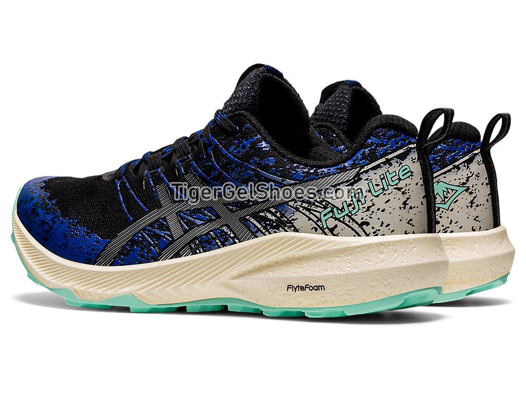 Asics FUJI LITE 2 Black/Pure Silver 1012B066-001 Womens Trail Running Shoes