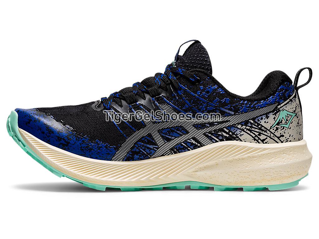 Asics FUJI LITE 2 Black/Pure Silver 1012B066-001 Womens Trail Running Shoes