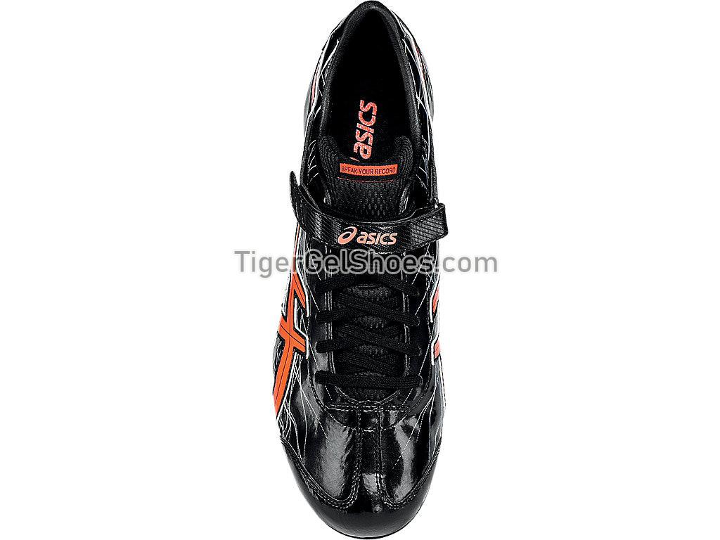 Asics Long Jump Pro Black/Flash Coral/Silver G606Y-9006 Mens Track and Field Shoes
