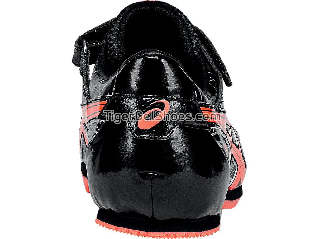 Asics Long Jump Pro Black/Flash Coral/Silver G606Y-9006 Mens Track and Field Shoes