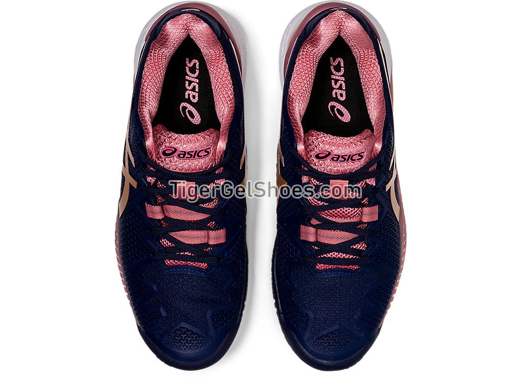 Asics GEL-Resolution 8 Peacoat/Rose Gold 1042A072-404 Womens Tennis Shoes