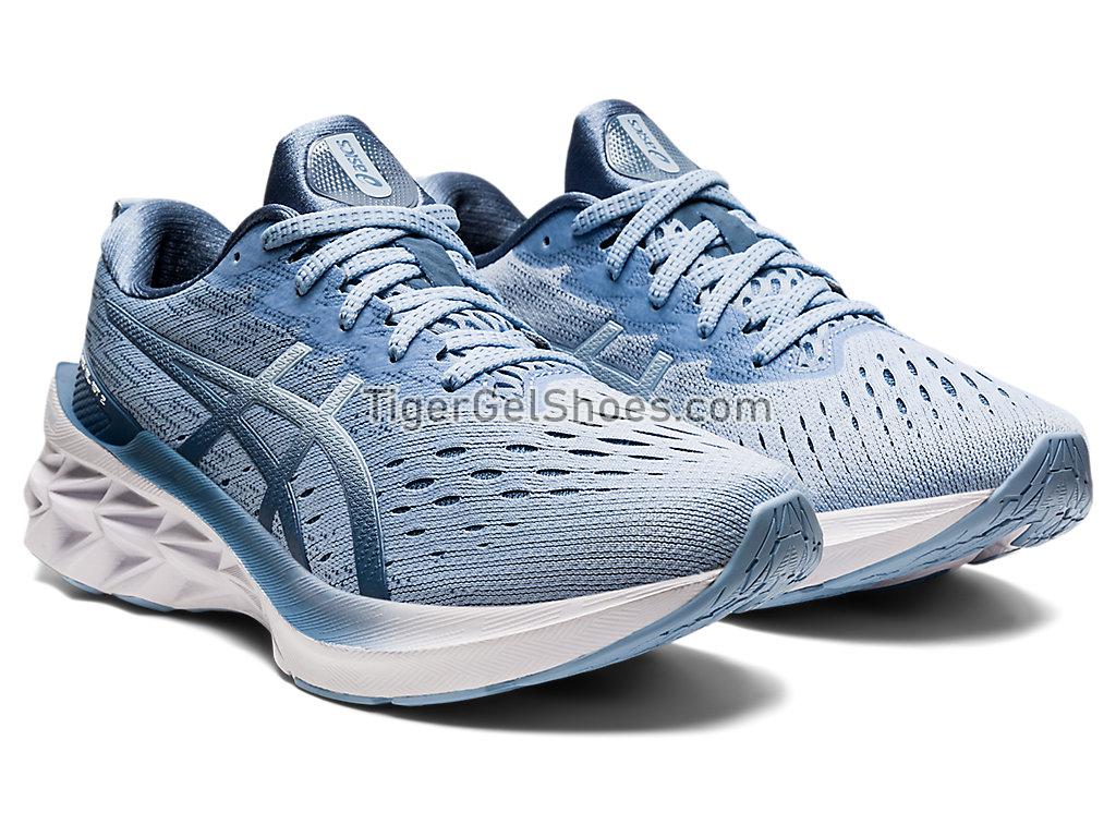 Asics NOVABLAST 2 Mist/Soft Sky 1012B049-402 Womens Running Shoes