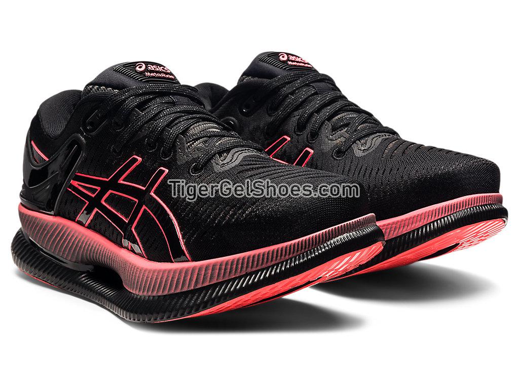 Asics METARIDE Black/Blazing Coral 1012B070-001 Womens Running Shoes