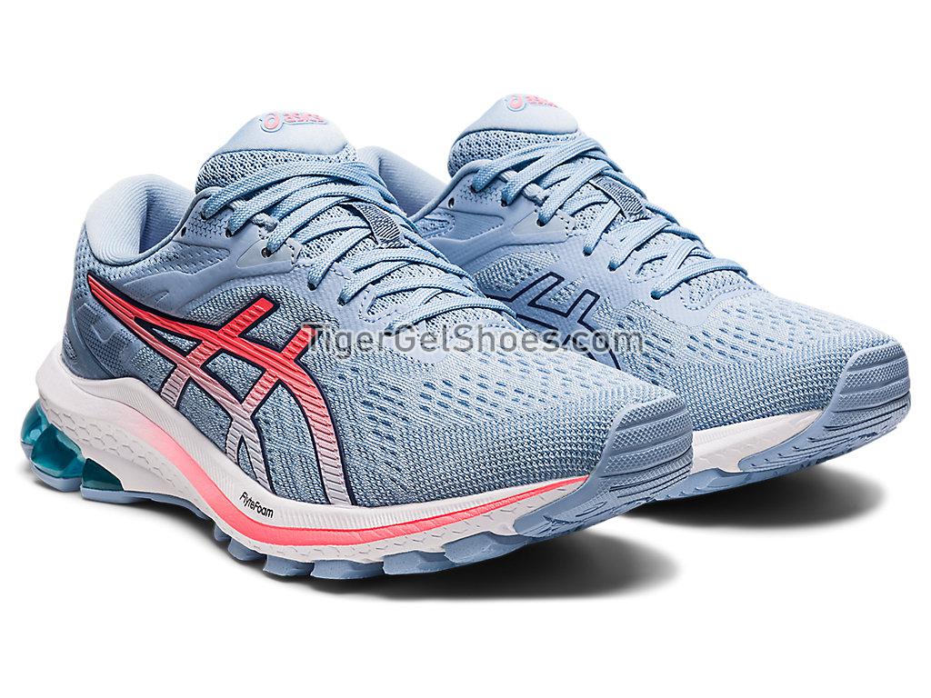 Asics GT-1000 10 Soft Sky/Blazing Coral 1012A878-408 Womens Running Shoes