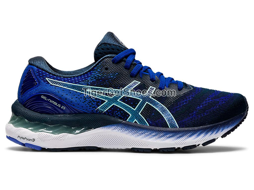 Asics GEL-NIMBUS 23 French Blue/Fresh Ice 1012A885-413 Womens Running Shoes
